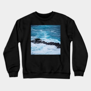 Blue Frothy Ocean Crewneck Sweatshirt